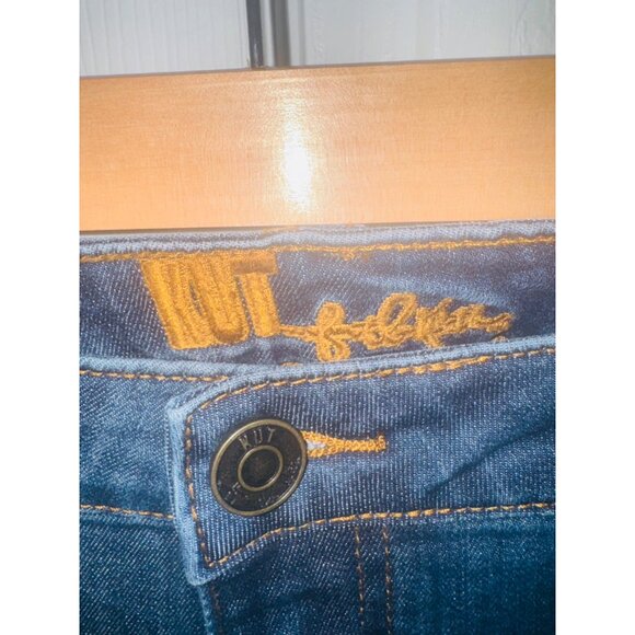 Kut From The Kloth Womens Blue Denim Straight Leg Jeans Size 8 Stretch Comfort - Picture 6 of 8